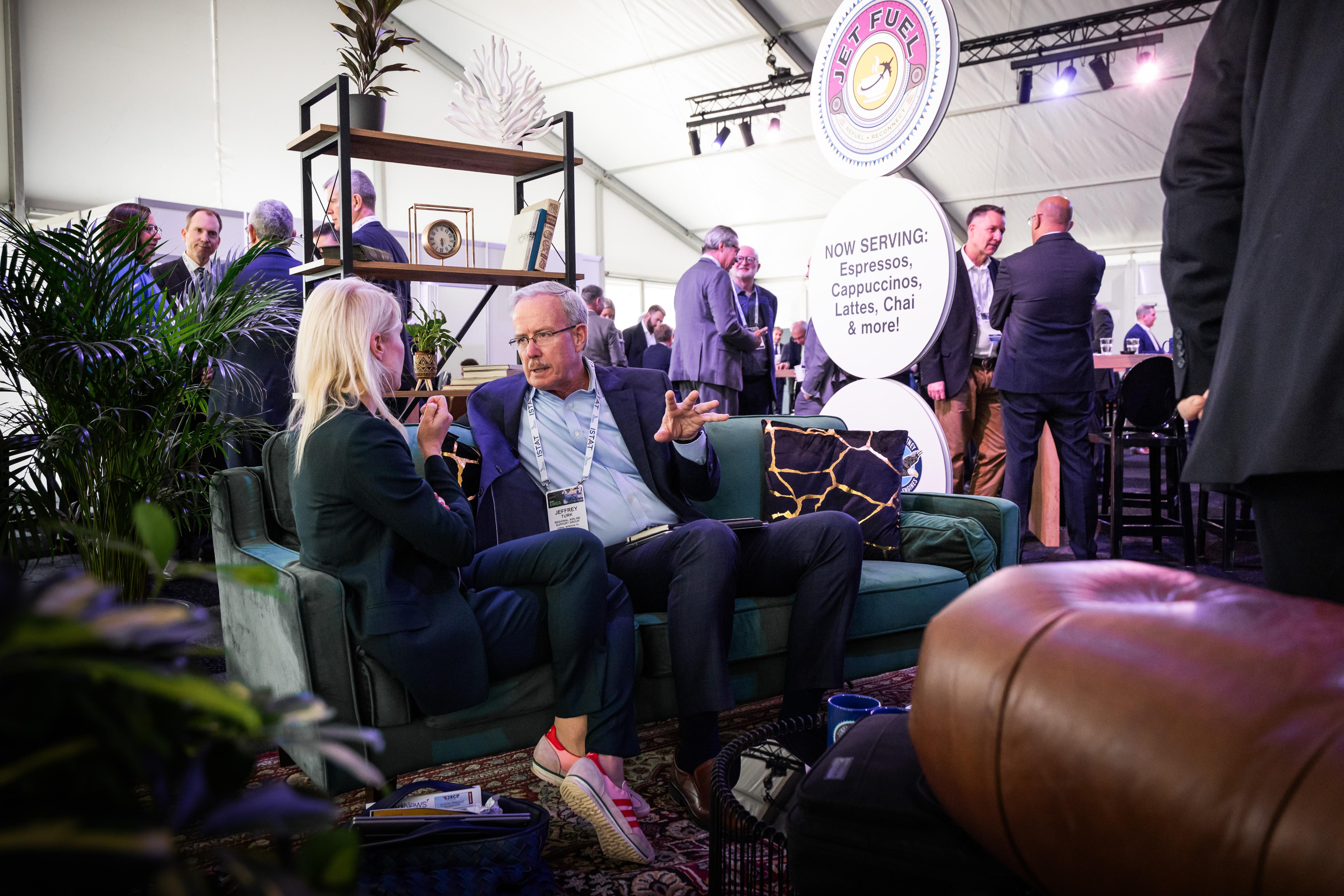Delegates at the Hub and Jet Fuel Cafe at ISTAT EMEA 2025
